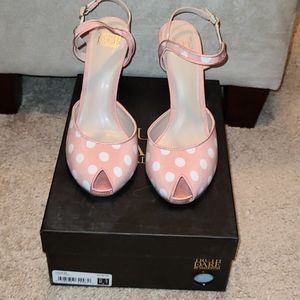 Polka dot heels